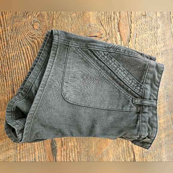 Like New FREE PEOPLE Jean Shorts Size 29 Black Wash - Picture 4 of 5